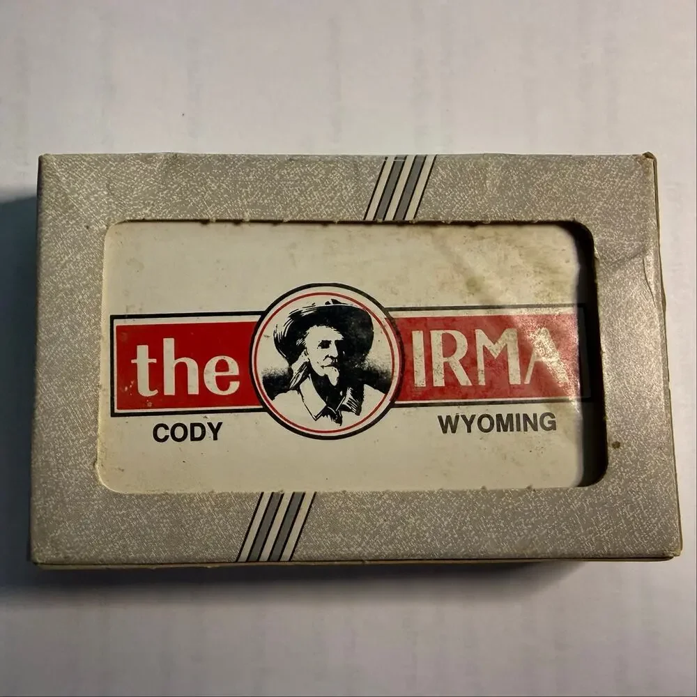 Playing Cards Plastic Wild Bill The Irma Cody Wyoming Vintage NIB